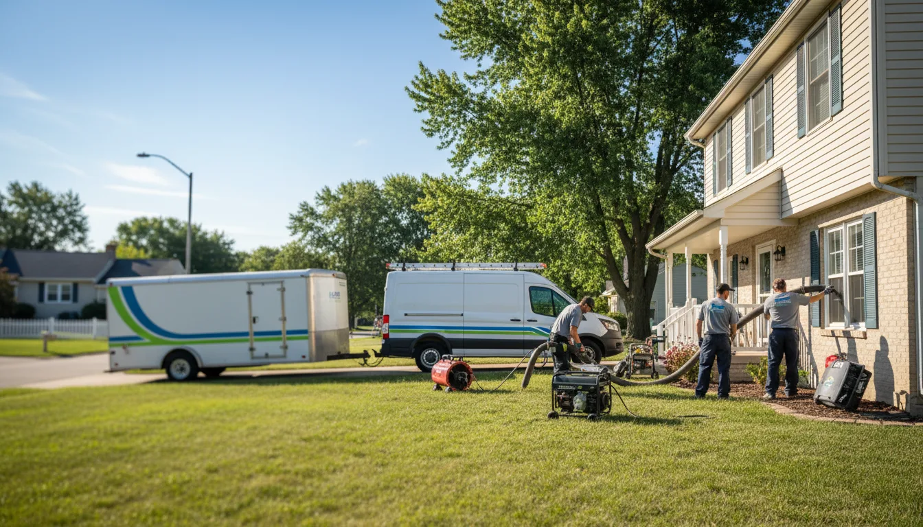 Flooded Basement Restoration And Cleanup With Repair in Henderson, MI near me